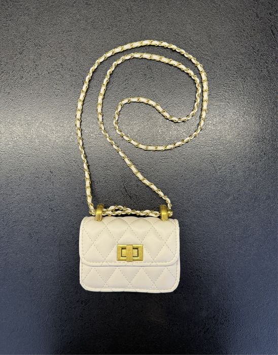 Міні Сумка в стилі Chanel - Біла Сумочка