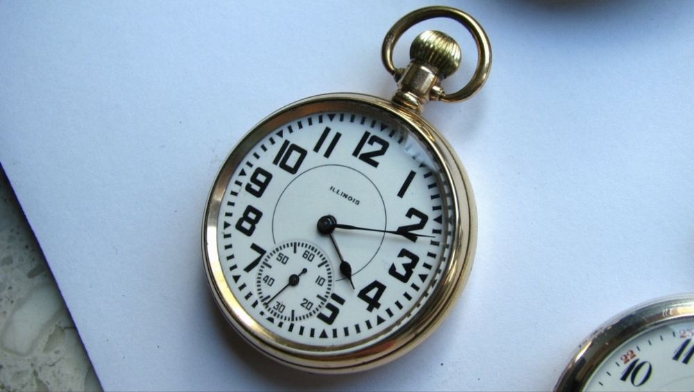 Piekny Zegarek kieszobnowy Illinois 17 jewels 1920 rok