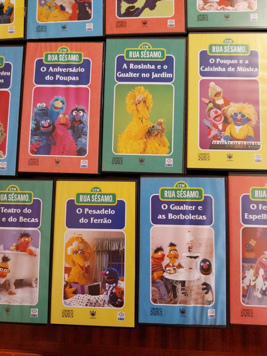 Coleção Rua Sésamo - VHS / 15 Cassetes, vintage, antiguidade