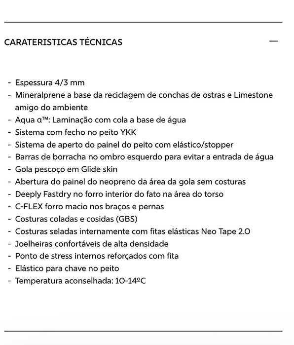 Fato Surf Junior Deeply Chest Zip 4/3 Premium