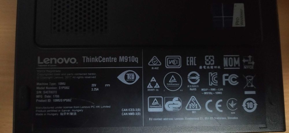 Продам міні пк Lenovo m910q