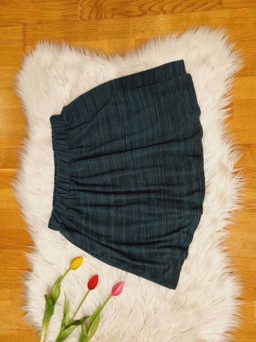 Spódnica mini lato moda rozkloszowana 40 L Atmosphere zielona