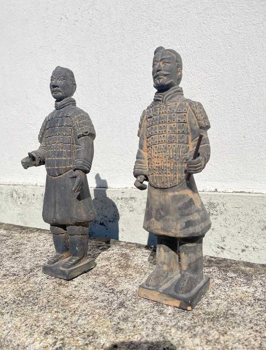 Guerreiros chineses em terracota