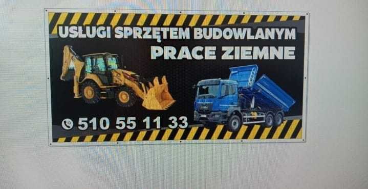 Usługi koparko ładowarką, minikoparką oraz wywrotką