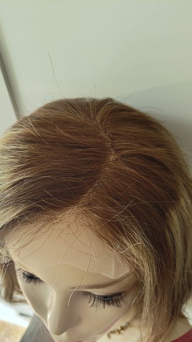 Peruka z naturalnych włosów lace front . Nowa.