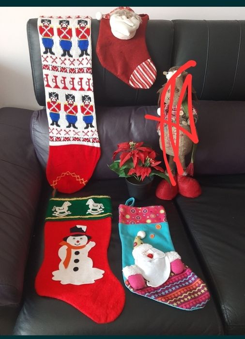 Wally cabana Natal meias decorações estrelas