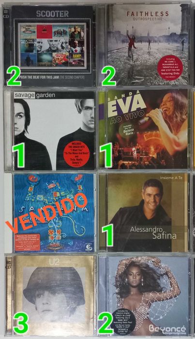 Vários CD's de música