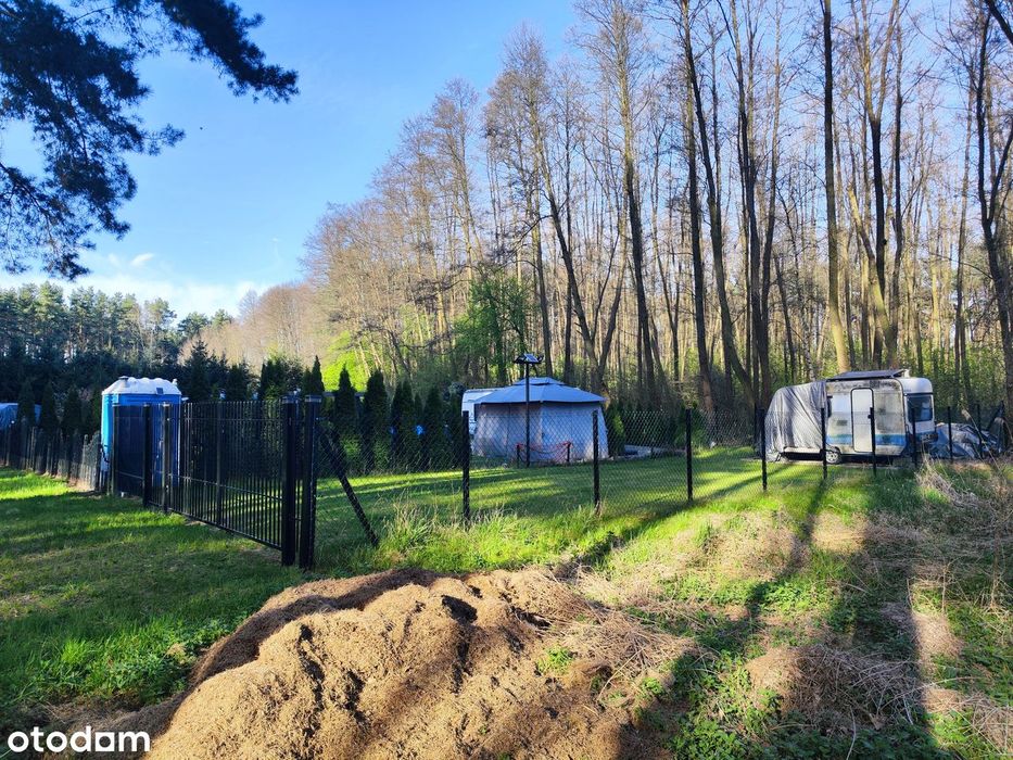 Słoneczna enklawa nad Jeziorem Lgińskim Małym – 1000m2, jezioro, las