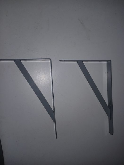 Czarny wspornik pod polke 200x300 metalowy