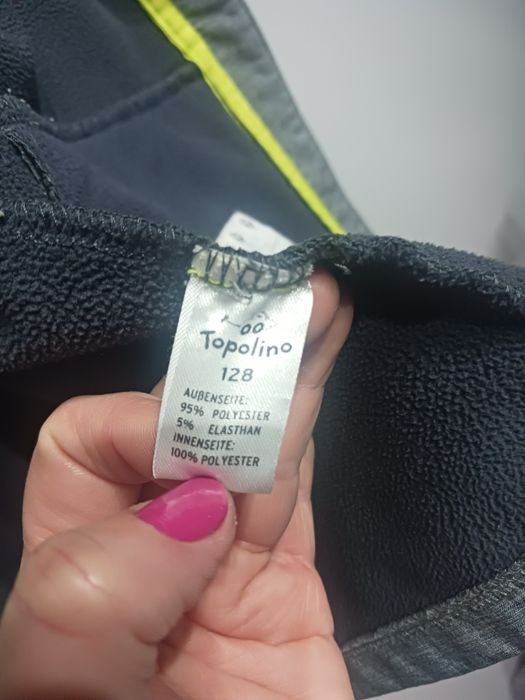Kurtka wiosenna softshel na polarze rozm. 128
