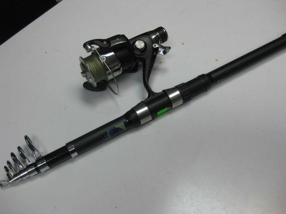 Wędka teleskopowa karpiowa Caperlan 3,5m Kołowrotek Vigor Carp 60