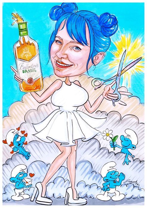 Karykatura portretowa prezent ślub rocznica