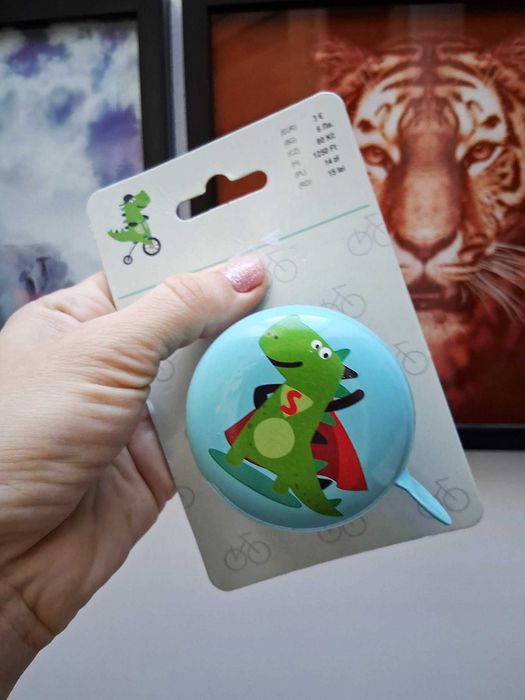 Nowy dzwonek do rowera metalowy Dino