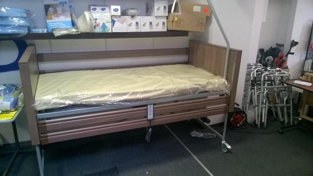 Nowoczesne łóżko rehabilitacyjne Elbur kolor Akacja pb 331. Łódź