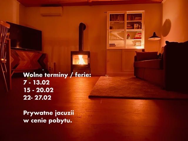 Sosnówka. Prywatne jacuzzi non stop oraz sauna fińska.