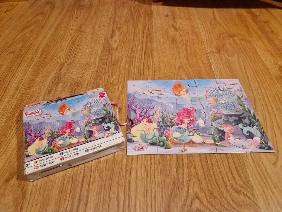 Puzzle syreny 25 kawałków 35 x 25 cm