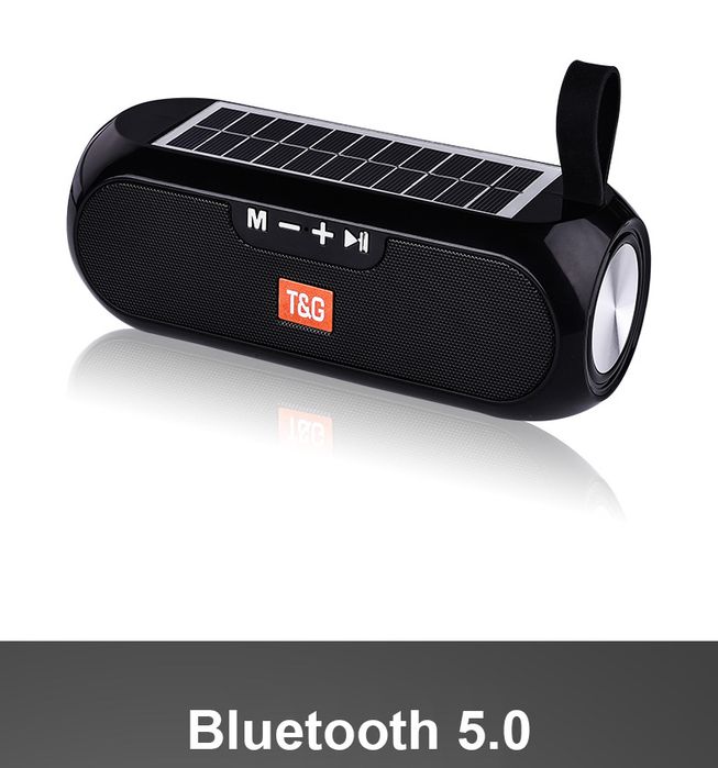 Rádio solar fm rádio mp3 ao ar livre portátil sem fios. Bluetooth.