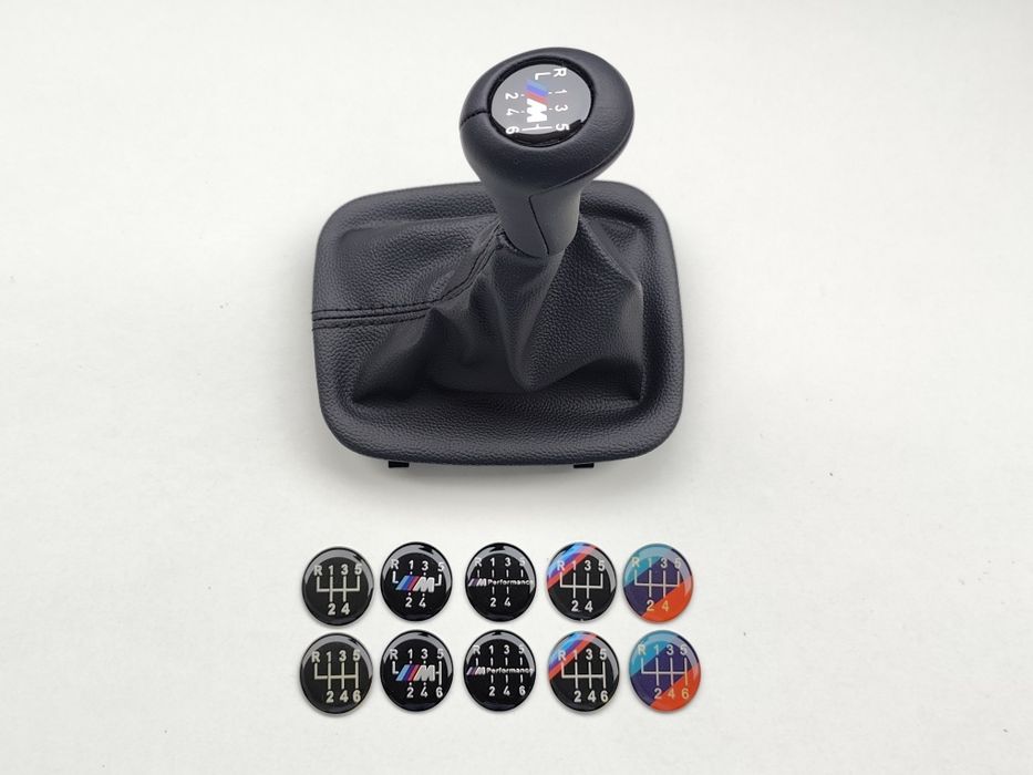 Manete Moca Manípulo Manopla Maçaneta Alavanca e Fole velocidades BMW Pele Perfurada Mate Madeira Cromada 5 6 M E34 Serie 5 Mudanças Novo