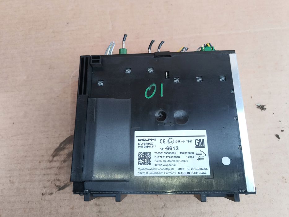 opel insignia b 17r- moduł sterownik radia silverbox 39106613