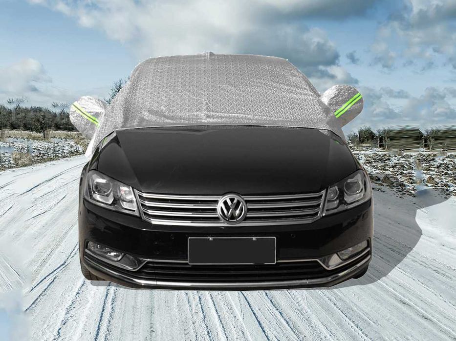 Захисний чохол-накидка на лобове скло автомобіля (шторка від снігу) №1
