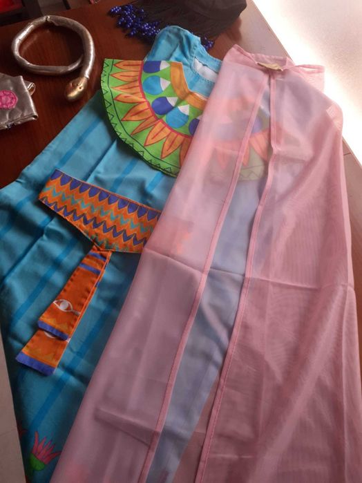 Fato de Carnaval de Cleópatra 6-7 anos