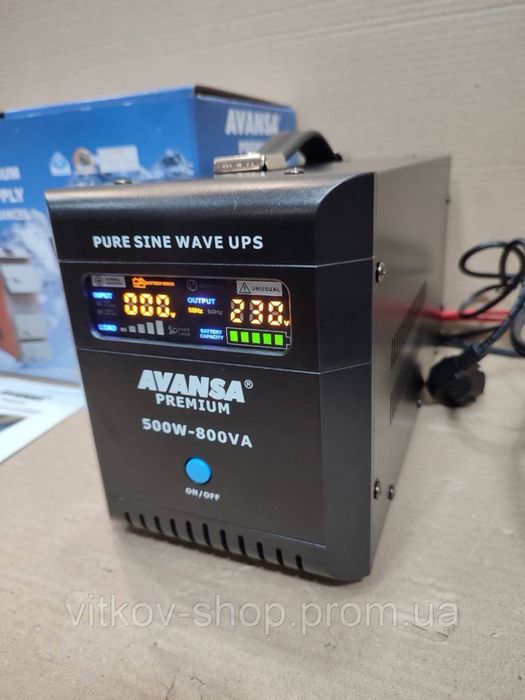 Безперебійник Avansa 500 watt 800 VA ДБЖ, інвертор