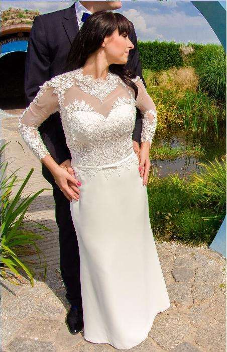 Suknia ślubna nowoczesna styl Berta Bridal