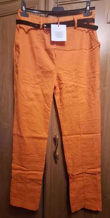 Spodnie gnieciuchy pomarańczowe roz. XL