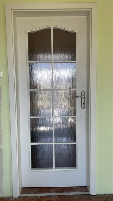 Drzwi Ostróda - 6 BIAŁYCH kompletnych wew. do samodzielnego demontażu