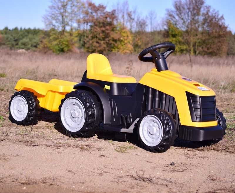 Autko na akumulator TRAKTOR NA AKUMULATOR Z PRZYCZEPĄ TR1908T dzieci