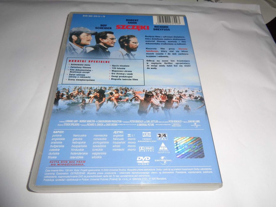 Szczęki (Steven Spielberg) DVD