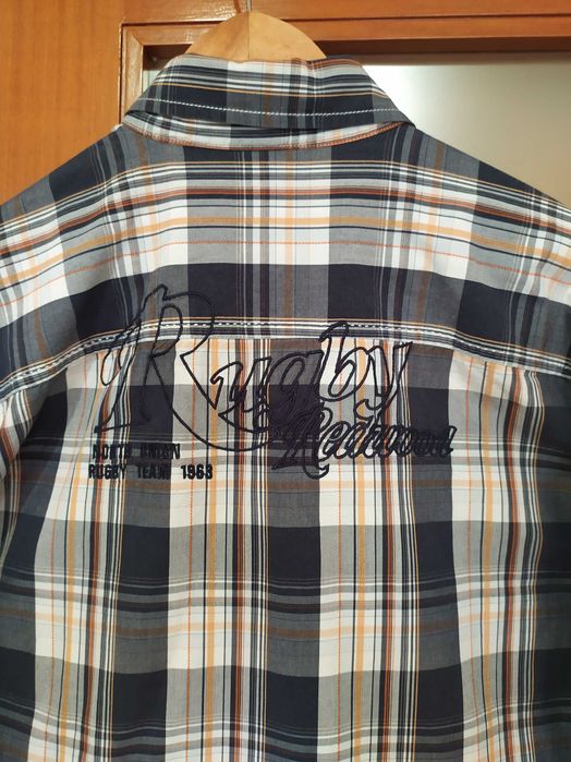 Camisa de homem, xadrez,  tam. XL