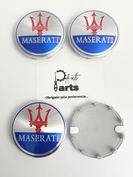 Conjunto 4 Centros de jante Maserati 60mm