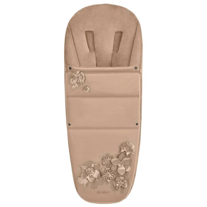 Конверт чохол чехол для ніжок cybex simply flowers бежевий