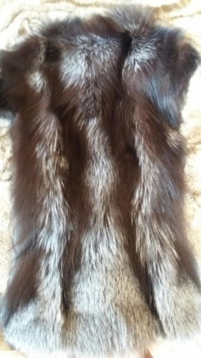 Жилетка чернобурка