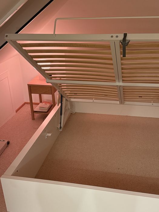 Łóżko rama Malm Ikea 160x200 z pojemnikiem