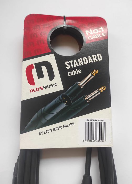 Kabel gitarowy Reds Music GC1150 BX (jack-jack) 5 metrów