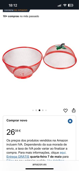 Cesta de Frutas em forma de Maçã