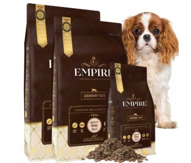 Sucha Karma dla Psa EMPIRE Szczeniak 2kg Małe i Średnie Rasy Hipoalerg