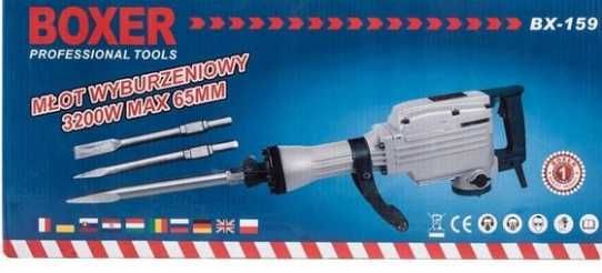 Młot wyburzeniowy Bx-159 60J 2950W+ dłuta MOCNY