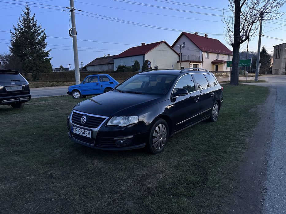 Czesci kompletny przod Zderzak maska blotnik pas przedni VW PASSAT B6 czarny kombi