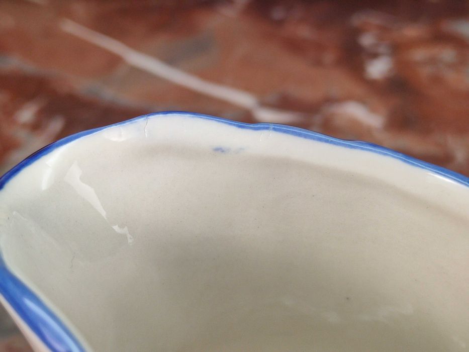 Ręcznie malowany duży mlecznik / dzbanuszek - 280 ml - Delft Blue