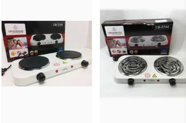 Электроплита двухконфорочная дисковая плита Двоконфорочна електроплита