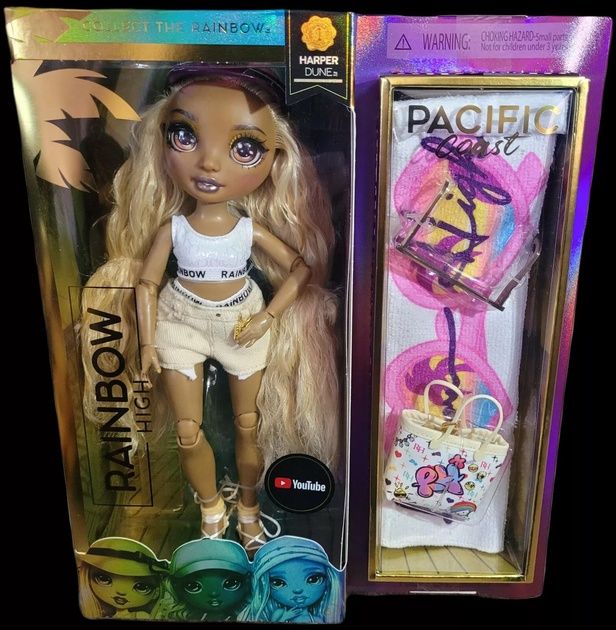 Лялька Rainbow High Pacific Coast Harper Dune-Sand, оригінал