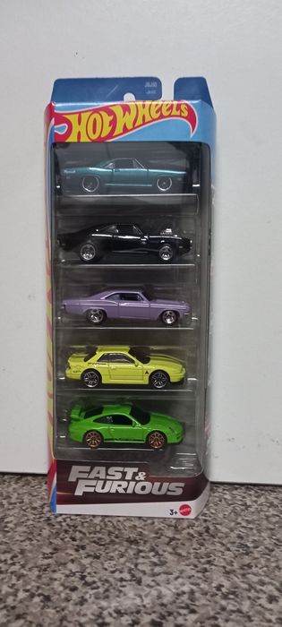 Pack 5 hot wheels fast furious