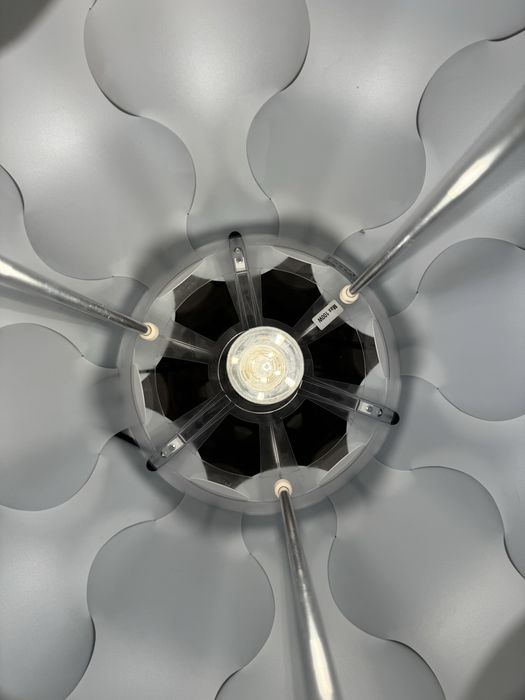 Лампа IKEA Puzzle білого кольору діаметр 65см люстра торшер світильник