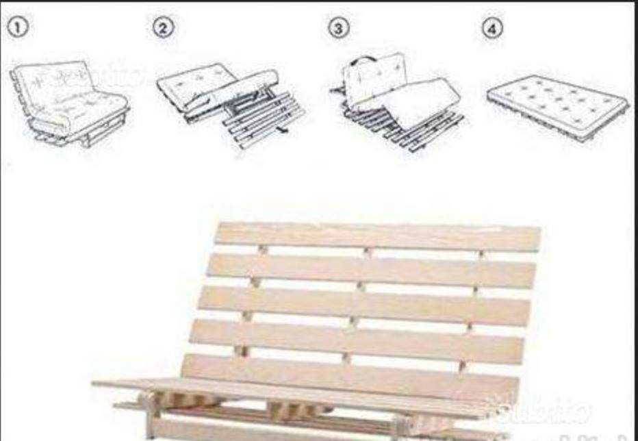 Sofa Cama Futon e colchão