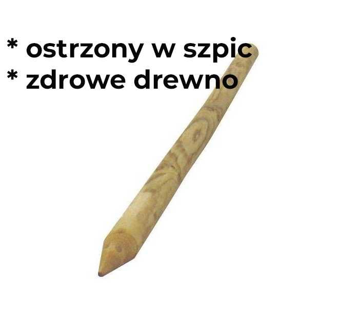 Paliki drewniane do drzewek palisada słupki do nasadzeń