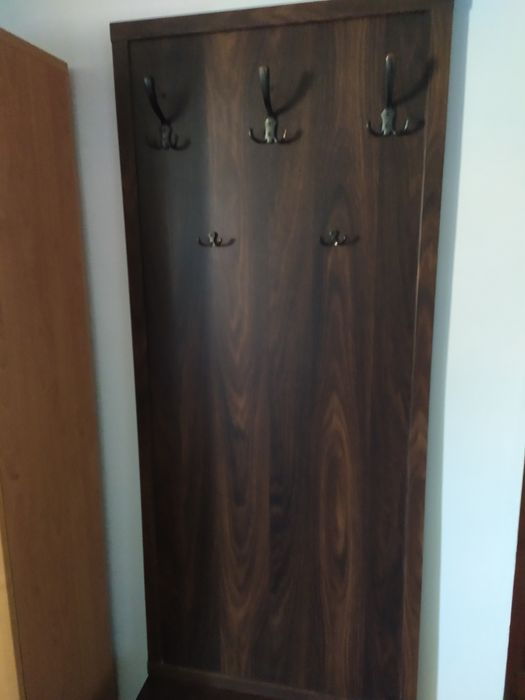 Wieszak z szafką kolor Wenge