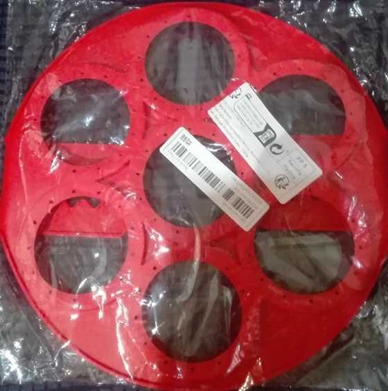 Molde de panquecas vermelho em silicone redondo portátil